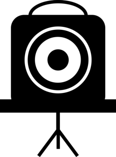 Frontal Antique Camera Sketch Style Svg Vector, Free Vectors File